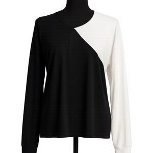 Chic Monochrome Women's Blouse